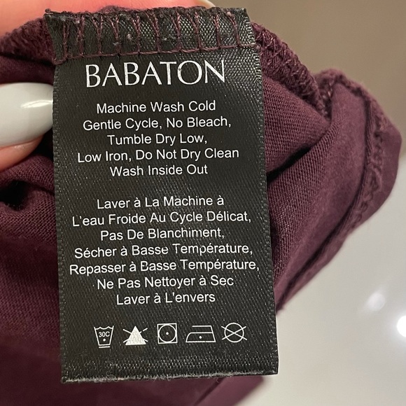 ✨BABATON✨ Sami Scoop T-Shirt w front pocket - Picture 5 of 6